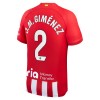 Camiseta de fútbol Atlético Madrid J.M. Gimenez 2 Primera Equipación 23-24 - Hombre